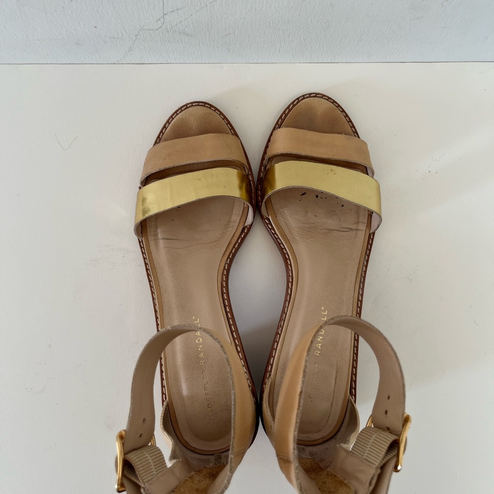 Loeffler Randall Gold and Tan Women's Sandals